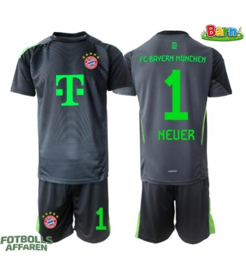 Bayern Munich Manuel Neuer #1 Målvakt Bortaställ Barn 2025-26 Kortärmad (+ Korta byxor)